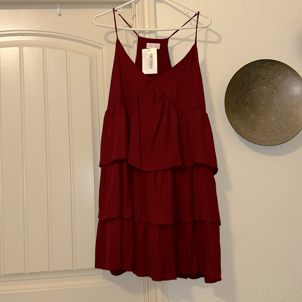 Burgundy dress